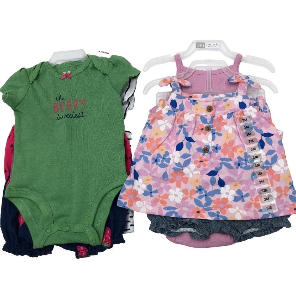 CARTER'S GIRLS 3 MOS 8 PIECES OUTFIT NEW‎ WITH TAG - Picture 3 of 8